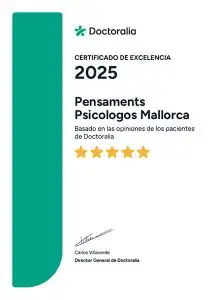 Certificado de excelencia Pensaments Doctoralia 2025